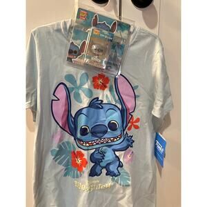 Lilo N Stitch Pocket Pop Short Sleeve Graphic T-Shirt- Size Adult Small